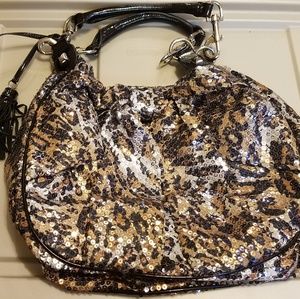 Betsey Johnson Cheetah Sequin bag